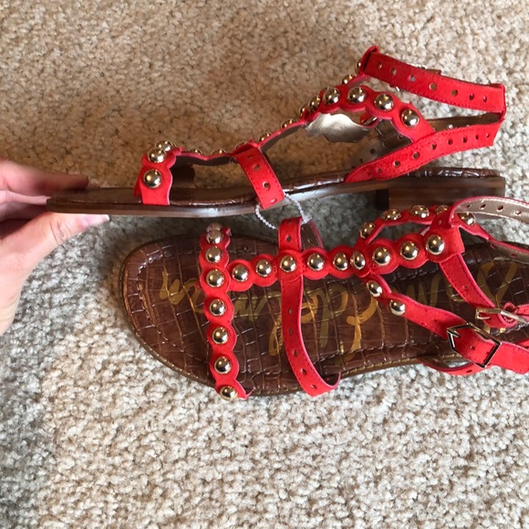 ⚡️Sam Edelman Elisa Gladiator Stud Coral Punch - Picture 3 of 6